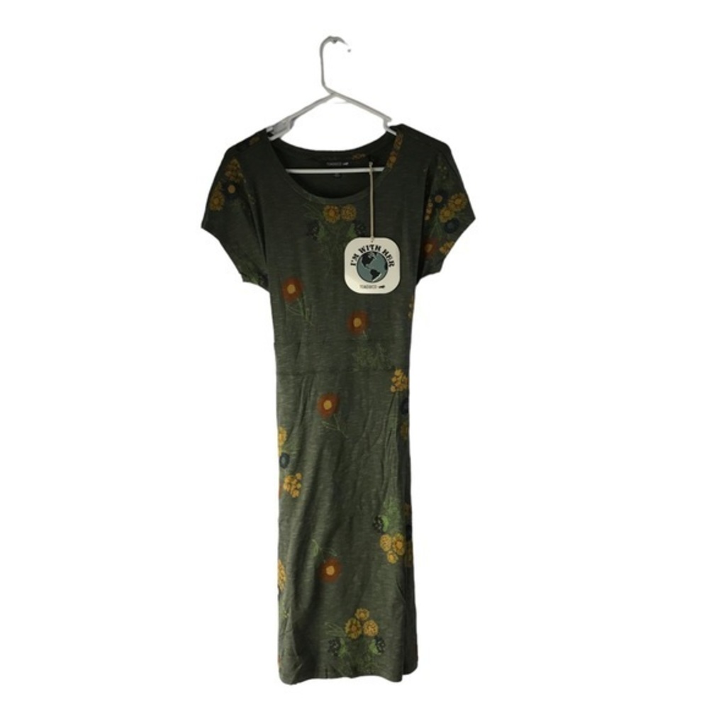 Floral Green Dress by Mata Traders